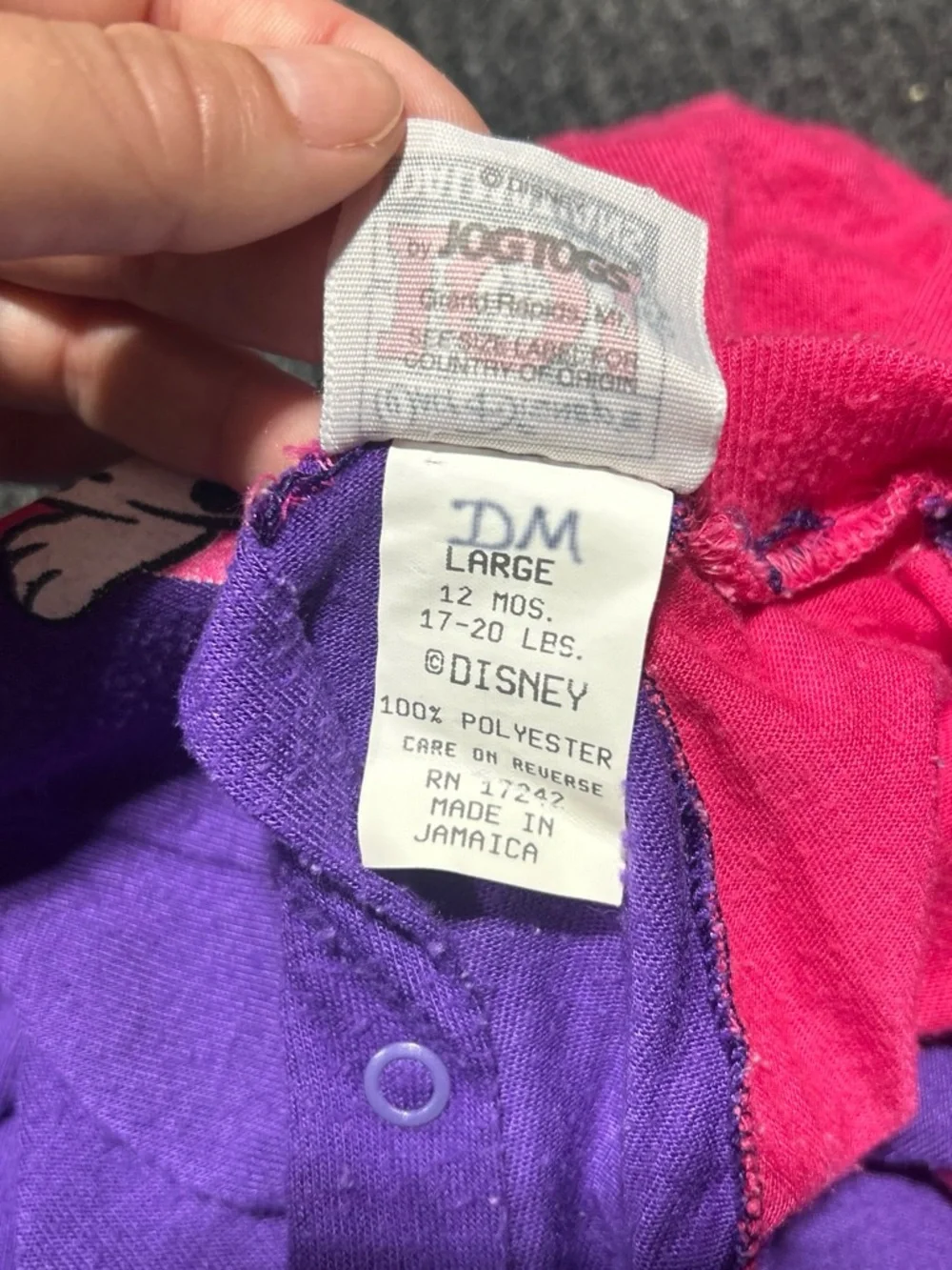 Disney Purple & Pink 101 Dalmatians Footed One-Piece